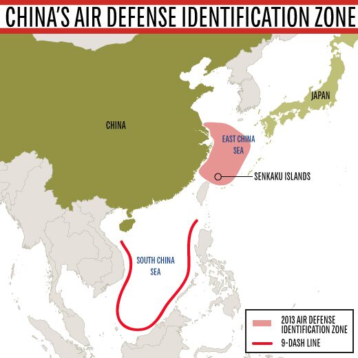 What China S Air Defense Identification Zone Could Mean For The South China Sea Thetrumpet Com