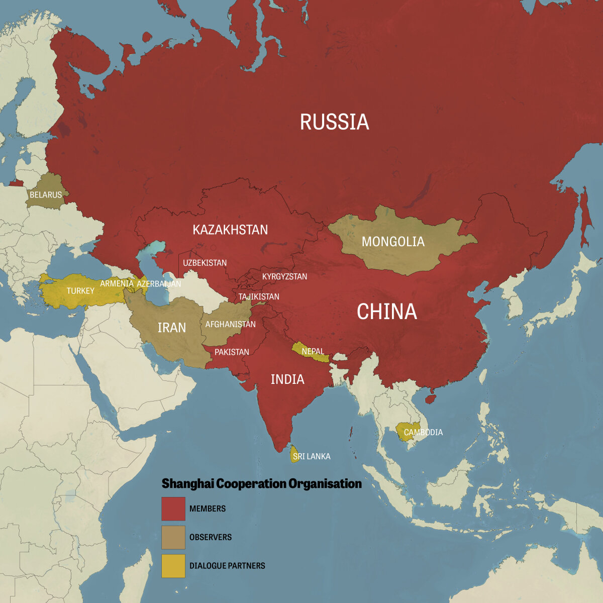 Shanghai Security Bloc Now Covers Nearly Half Of Humanity 