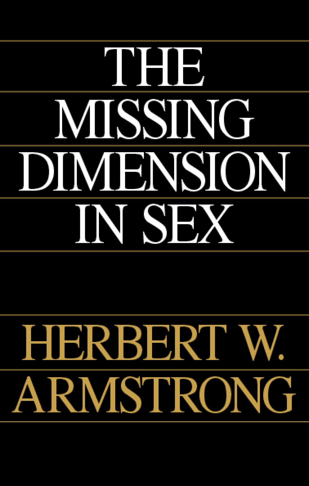 The Missing Dimension in Sex | theTrumpet.com