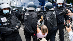 German Vaccination Protesters Clash With Police