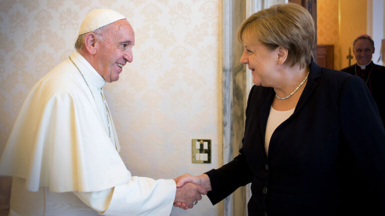 Merkel Sought the Pope to Cope With Trump